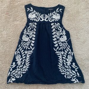 Lucky Brand embroidered top